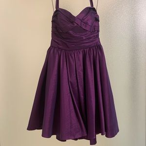 Purple flared halter neck dress by Aqua NWT